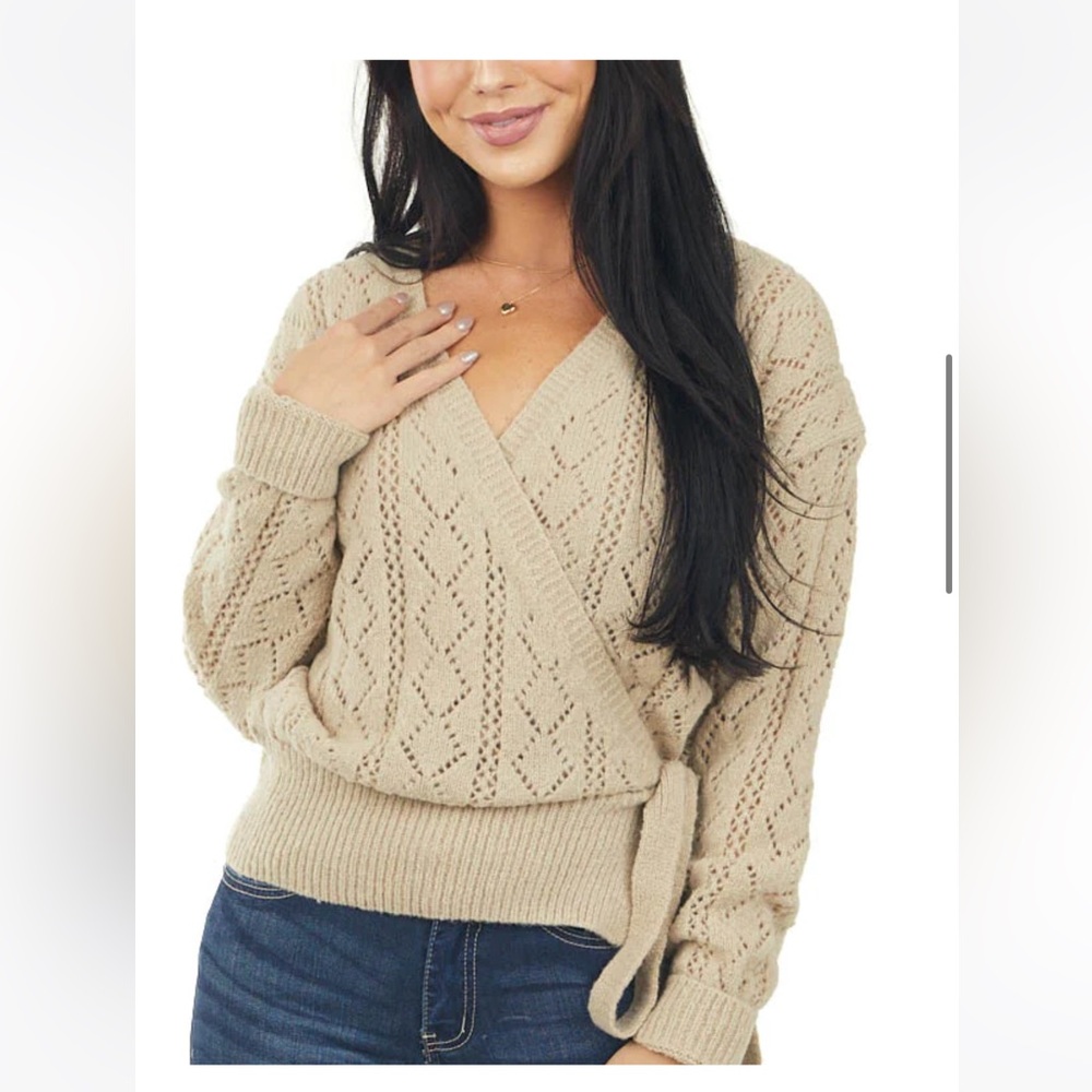 Wrap sweater